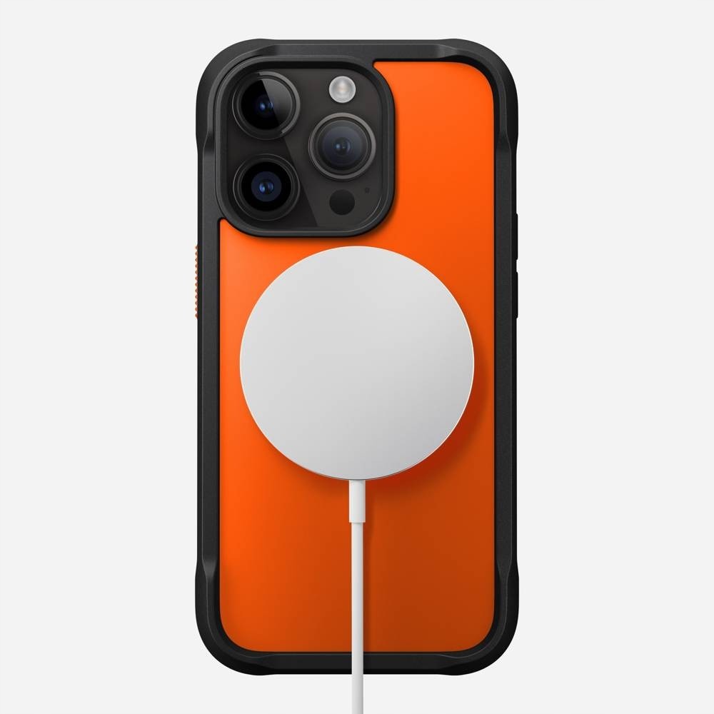 Pouzdro Nomad Rugged Case iPhone 14 Pro oranžové