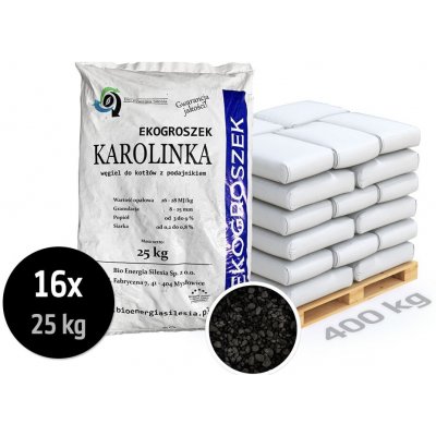 Optimtop tříděné pytlované černé uhlí pro automatické kotle ekohrášek premium 400 kg – HobbyKompas.cz