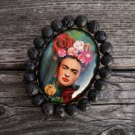 Autorská skleněná brož Růže S0646 – Zboží Dáma