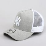 New Era Jersey Essential Trucker NY melange šedá / bílá / šedá – Zboží Mobilmania