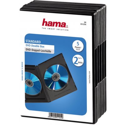 Hama DVD obal, double, 5ks/bal., barva černá – Zbozi.Blesk.cz