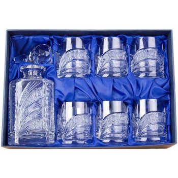 Onte Crystal Whisky set se skleničkami Kometa Dárkové balení Láhev 6 Ks 330ml