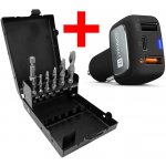 NÁSTROJE CZ Sada kombinovaných závitníků M3+M4+M5+M6+M8+M10 HSS + adaptér, v kovové krabičce + Nabíječka do auta CONNECT IT InCarz- 2x USB- 1x USB-C- 3A- černá - SET-CZVZ-130-907-E1 – Hledejceny.cz