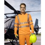 Ardon tričko SIGNAL výstražné dlouhý rukáv H5927 Oranžová odstíny 2XL – Zboží Dáma