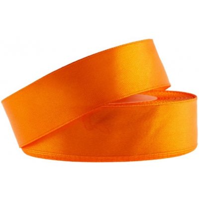 Stuha saténová 25mm/32m orange (oranžová) – Zboží Mobilmania