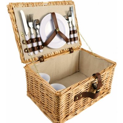 ARÔME HOME Piknikový koš pro 4 osoby přírodní – Hledejceny.cz