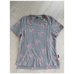 Jsem máma Bavlněné kojicí tričko se skrytými zipy šedé s mašličkami – Zboží Dáma