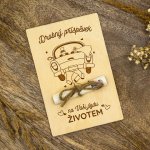 Dřevia Dřevěná karta na peníze - Svatební příspěvek na Vaši jízdu životem – Zboží Živě