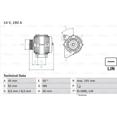 Alternátor BOSCH 0 986 047 500 (0986047500) – Zbozi.Blesk.cz