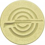 Emblém puška zlato 50 mm – Zboží Dáma