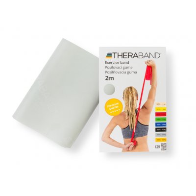 Thera-Band Posilovací guma 2 m, stříbrná, super silná – Hledejceny.cz