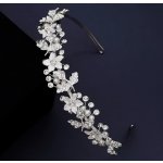 B-TOP Čelenka do vlasů s květy, krystaly a perlami – Zbozi.Blesk.cz