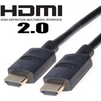 PremiumCord HDMI 2.0 High Speed+Ethernet, zlacené konektory, 2m - kphdm2-2
