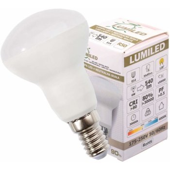 Lumiled LED žárovka LED E14 R50 6W = 60W 540lm 4000K Neutrální bílá 120°