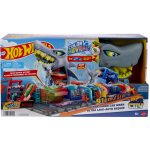 Mattel Hot Wheels City color reveal automyčka se žralokem HTN82 – Zboží Dáma
