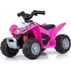 MILLY MALLY Elektrická čtyřkolka Milly Mally Honda ATV růžová