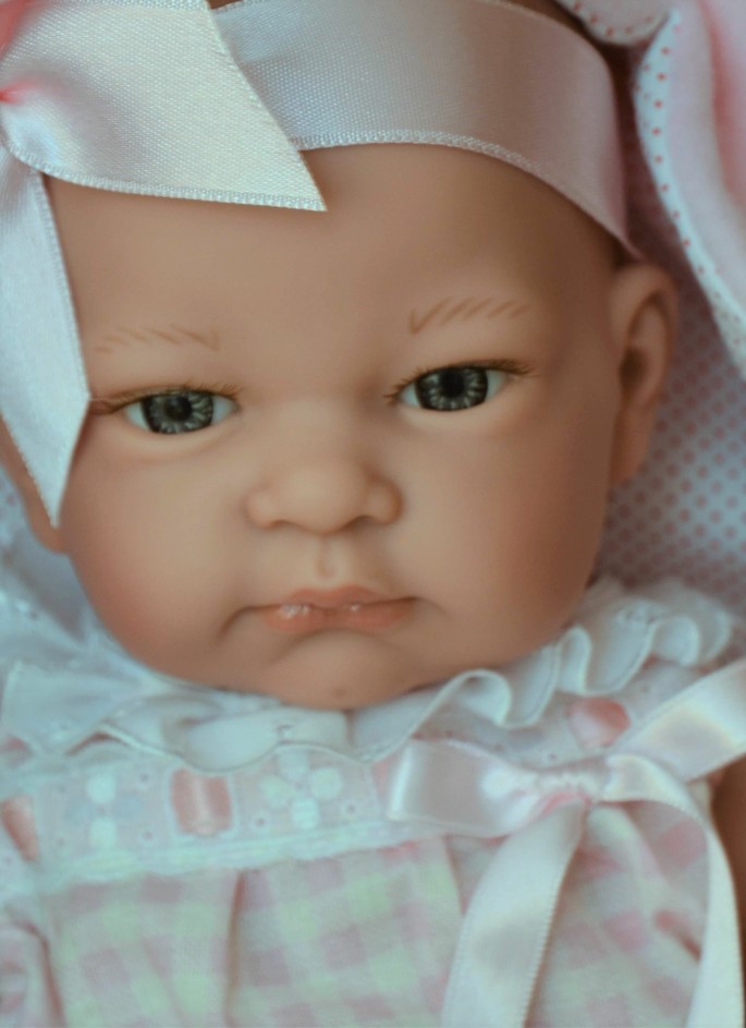 Lamagik Realistické miminko holčička Menší Jenny v zavinovačce