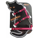 Bafpet Set CAT kšír + vodítko 120 cm 19 - 26 cm 24 - 37 cm – Zboží Dáma