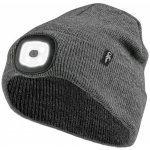 zimní čepice s LED světlem a USB dobíjením šedá – Hledejceny.cz