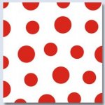 ubrousky Harmony Dots červené 1V 30ks 33x33cm – Zboží Dáma