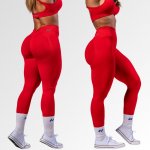 Nebbia Bezešvé legíny s vysokým pasem MAXIMUM PUSH-UP 302 red – Zboží Dáma