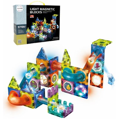 Mamido svítící kuličková dráha 75 ks – Zboží Živě