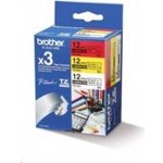Páska Brother TZe-31M3 (Černý tisk/bílý, červený, žlutý podklad) - Originál – Hledejceny.cz