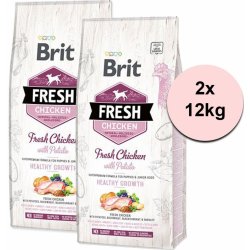 Brit Fresh Chicken with Potato Puppy Healthy Growth 2 x 12 kg