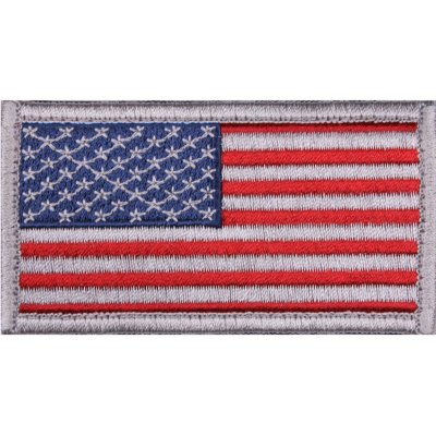 ROTHCO Nášivka USA vlajka 4,5 x 8,5 cm BÍLÝ lem – Zboží Mobilmania