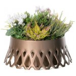 Plastia Samozavlažovací žardina Roseta 30 cm bronz – Zboží Mobilmania