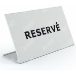 ACCEPT Stolní informační stojánek D-62 - RESERVÉ - stříbrná – Zboží Dáma