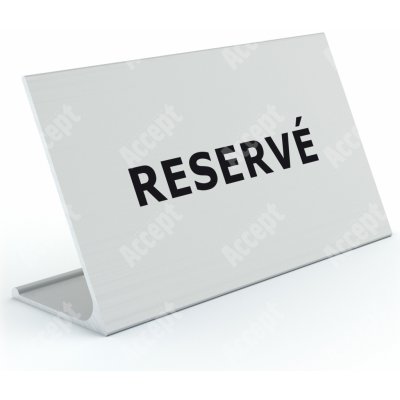 ACCEPT Stolní informační stojánek D-62 - RESERVÉ - stříbrná – Zboží Dáma