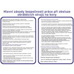 Hlavní zásady bezp. práce při obsluze obráběcích strojů na kovy plast 0,5mm A3 (420 x 297 mm) – HobbyKompas.cz