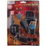 Teddies pistole na kapsle 8 ran plast 13cm s pouzdrem s pouty na kartě – Zboží Dáma