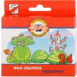 Koh-i-noor Voskové pastelky 8234 24ks – Zboží Dáma
