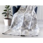 Polášek Luxusní bavlna deka šedá abstraktní geometrický vzor 1703-1 150x200