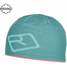 Ortovox Merino Logo Knit Beanie ice waterfall