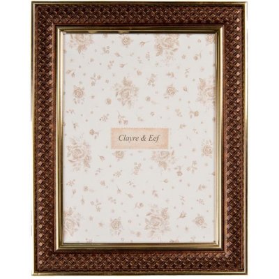 Hnědý fotorámeček Druppenslag L – na fotografii o rozměru 15x20 cm – Zboží Živě