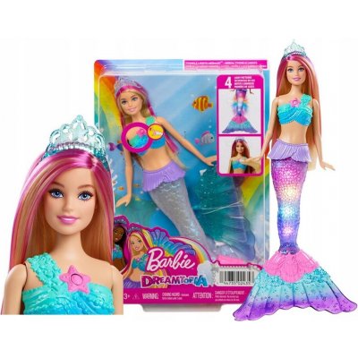 Barbie Dreamtopia mořská panna s třpytivými světly – Zboží Dáma