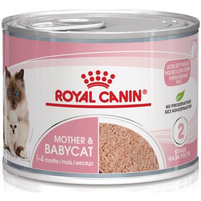Royal Canin Mother & BabyCat Ultra Soft Mousse 12 x 195 g – Hledejceny.cz