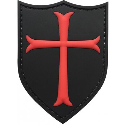 WARAGOD Nášivka 3D Knights Templar Crusaders Cross 7.5x5.7cm – Zboží Mobilmania