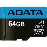 ADATA Pro microSDXC 64 GB UHS-I AUSDX64GUICL10-RA1 – Zboží Živě