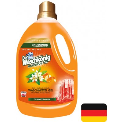 Waschkönig Universal Orange Spanien XXL Gel na praní bílého a barevného prádla 110 PD – Hledejceny.cz