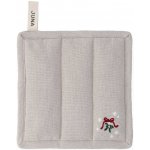 JUNA Vyšívaná chňapka Mistletoe White 22 x 22 cm bílá – Zboží Mobilmania