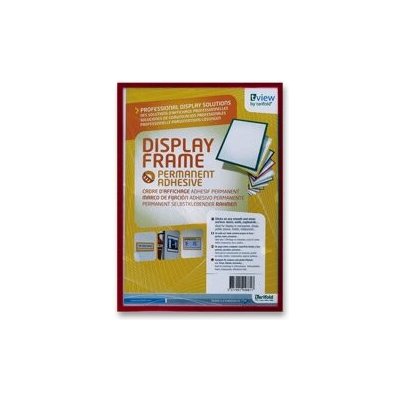 Tarifold Display Frame - samolepicí prezentační rámeček - A4, 1 ks, červený – Zboží Živě