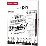 Uni pin sada Manga dárkový box 8 linerů + shalaki mikrotužka mix barev – Zboží Dáma