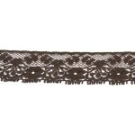 Krajka pevná 25mm nylon 541206 metráž - více barev Barva: 0025 hnědá – Sleviste.cz