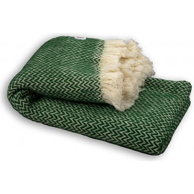 Balkanova Vlněná deka Karandila VI jedlově zelená 200x150 – Zboží Mobilmania