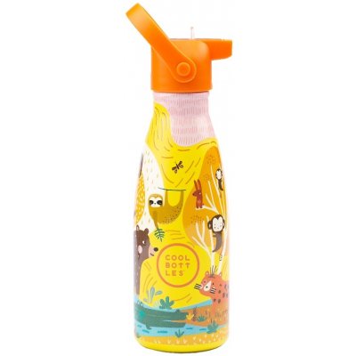 Cool Bottles Dětská nerezová termolahev Kids Jungle Park třívrstvá 260 ml 3D