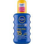 Nivea Sun Protect & Moisture spray na opalování SPF15 200 ml – Zbozi.Blesk.cz